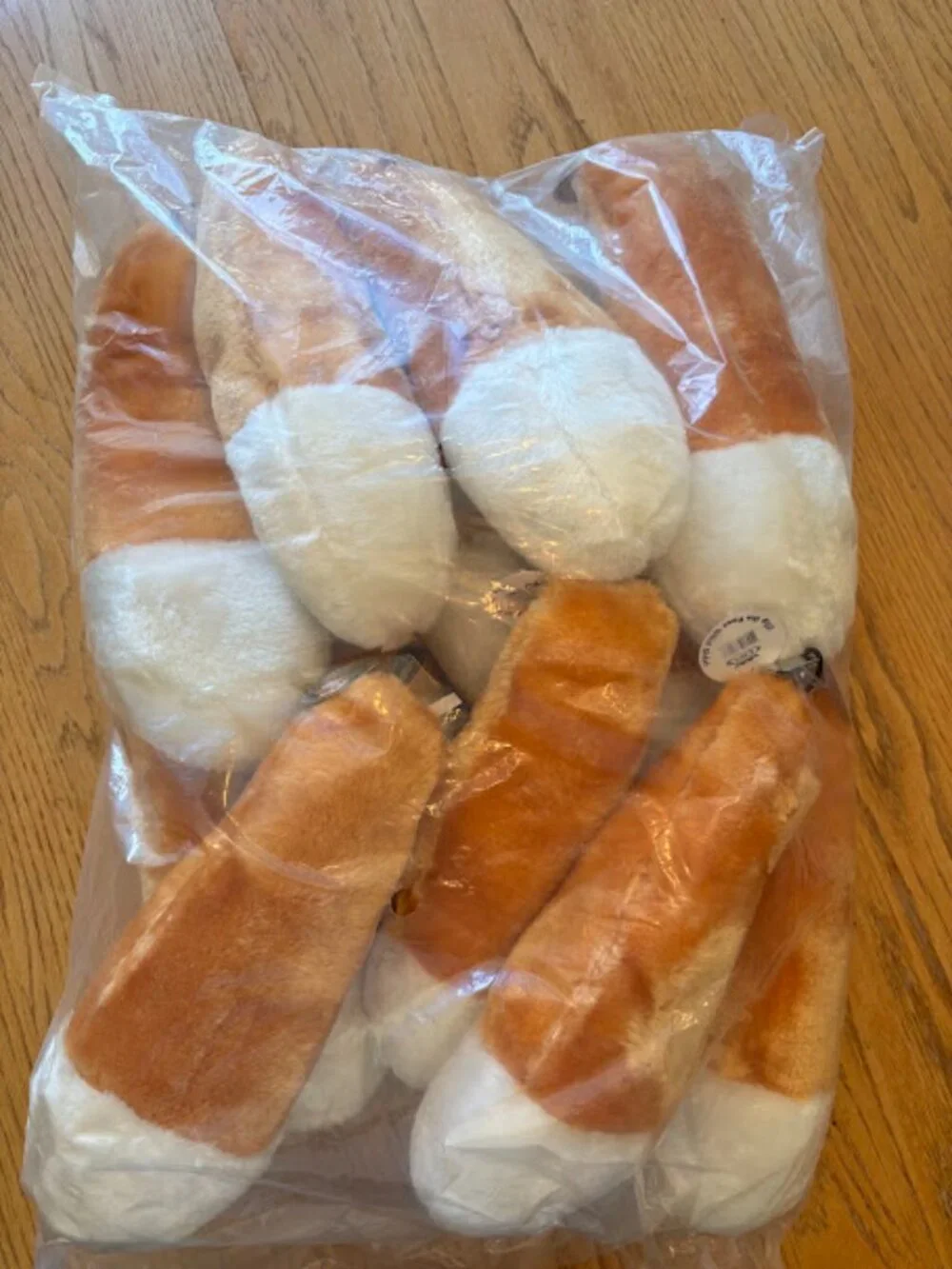12 Critter Tails Plush Furry Fox Clip-On Animal Costume Tail Wholesale Lot Dozen